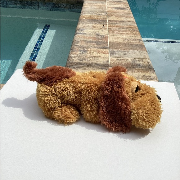 Gundfun Droopy Snoring Dog Plush 14" Long Light Brown Hanging Jowls Stuffed Toy - Picture 5 of 7